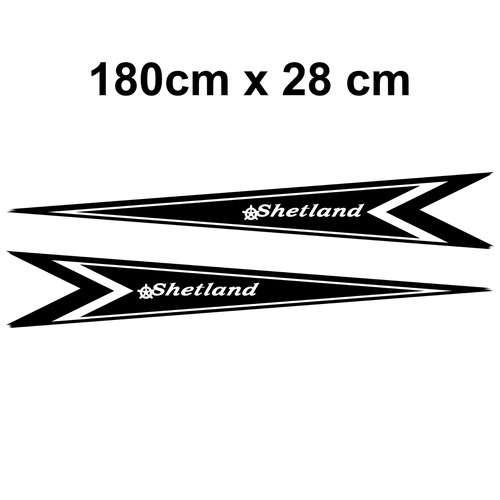 Shetland adesivi grafica barca - shetland,