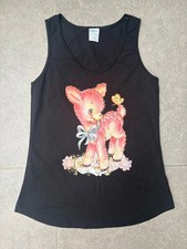 canotta nera vintage con