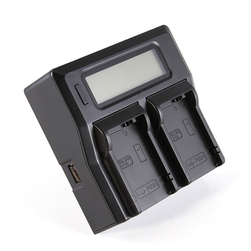 Caricabatteria doppio lcd - doppio,