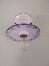 Applique 00900/A.3 IMAS, in CERAMICA DECORO BLU, E27 60W