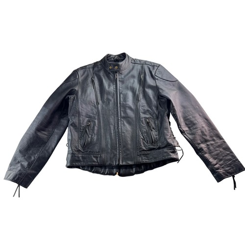 Giacca moto uomo pelle nera - uomo,