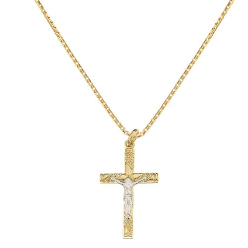 Collana oro giallo bianco - in,