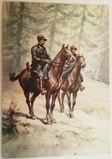 CARTOLINA LEGIONE MILIZIA FORESTALE MVSN CAMICIE NERE PROPAGANDA GUERRA M1