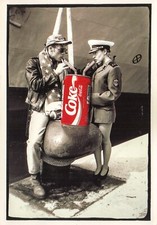 COCA-COLA 90's CARTOLINA CON