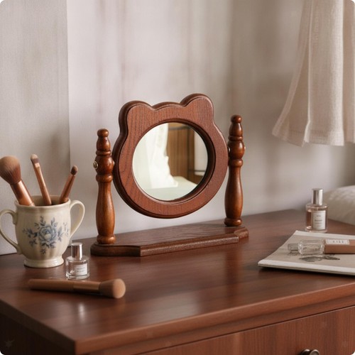Specchio trucco legno - trucco, in