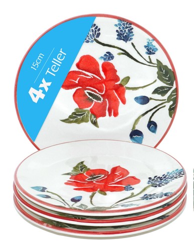 Piatto ceramica papavero - in,