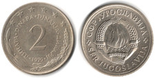 Jugoslavia 2 dinara, 1979