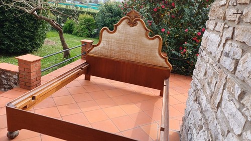 Letto matrimoniale vintage - letto,