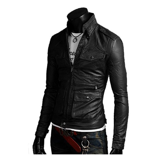 Giacca biker vera pelle - giacca,