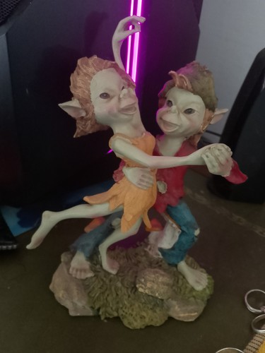 Statuina folletti danzanti - folletti,