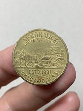 r68_350) Jeton Token Chicago USA Mc Cormick Farm Machinery   est 1831