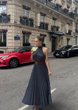 ZARA ABITO DONNA A POIS MIDI