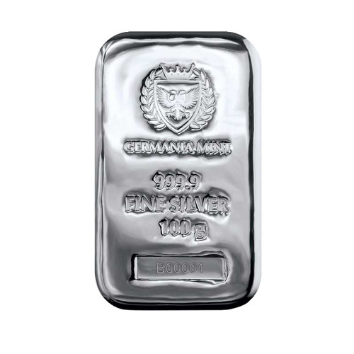 Lingotto argento 100g 999,9
