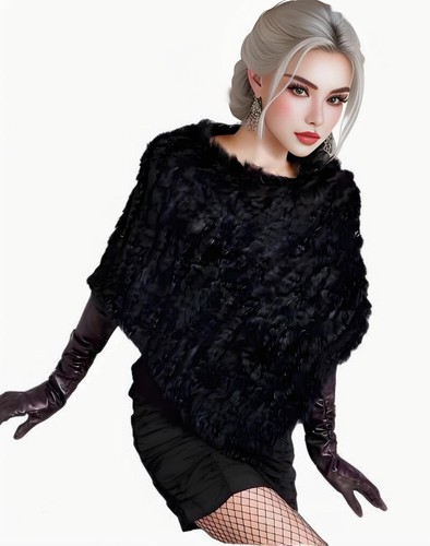 Poncho donna moda vera