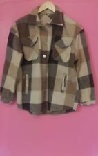 Giacca camicia a quadri da donna vintage multicolore taglia XS