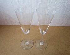 Due Molto Belle Flutes Da Champagne Cristallo Di Baccarat, Moda Modello 100-192
