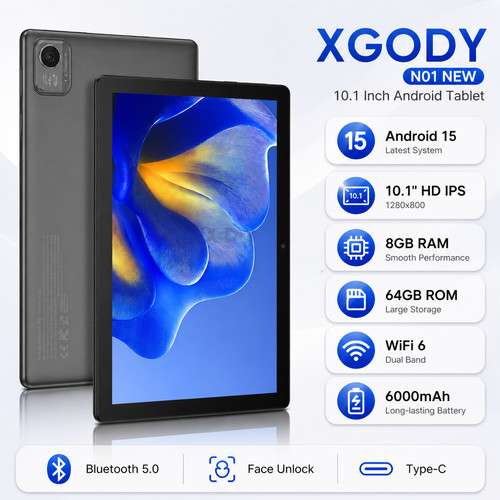 Tablet android13 pc - hd, 10.1''