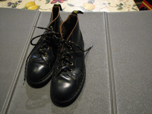 Martens leather shoes made - leather,