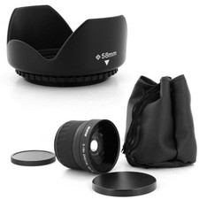 58 mm Super Fish Eye 0,18 x, paraluce a petalo per Canon EOS 350D 300D 50D 40D 30D,US
