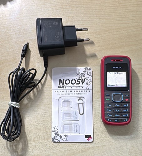 Nokia 1208 nero rosso testato - nero,