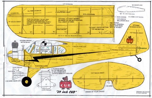Profilo 3 piper cub - a,