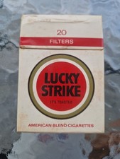 PACCHETTO SIGARETTE VUOTO OLD CIGARETTES PACKET EMPTY -  LUCKY STRIKE -SS