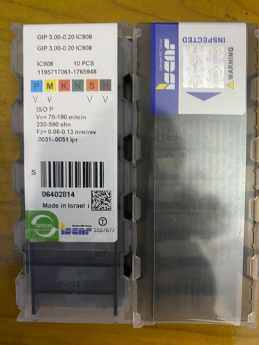 Gip3 ic908 iscar 10 - gip3.00-0.20,