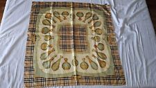 BURBERRYS FOULARD DONNA 100% SETA MADE IN ITALY STAMPA ICON CHECK MADE IN ITALY 