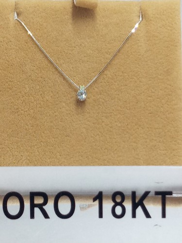 Collana oro bianco 750 - in,