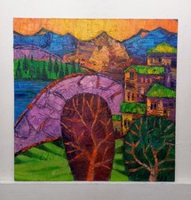 Quadro dipinto paesaggio - dipinto,