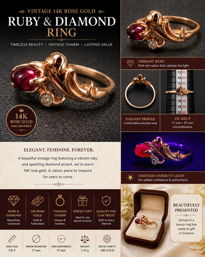Anello vintage oro - anello, 14