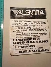 riproduzione recente - volantino concerto I perigeo rino gaetano