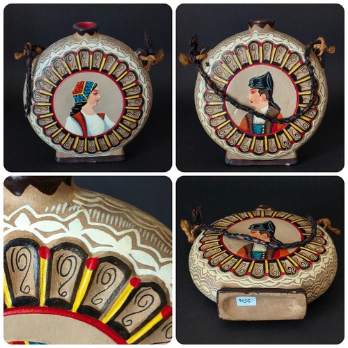 Fiasca borraccia ceramica - fiasca,,