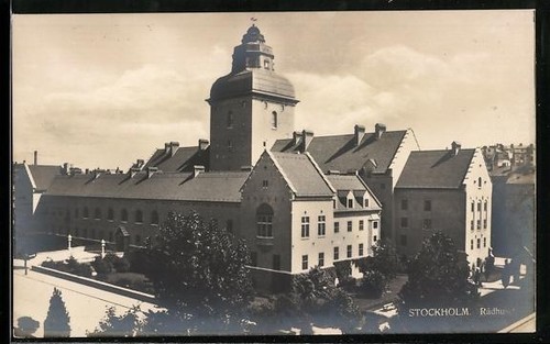 Cartolina stoccolma radhuset - cartolina,