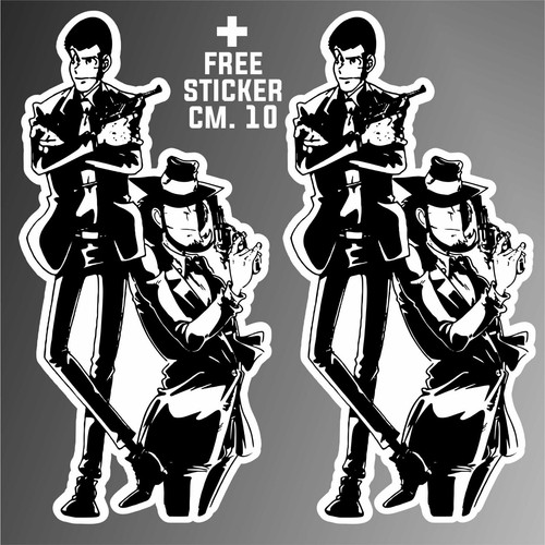 Adesivo lupin iii - 3, jigen