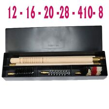kit pulizia fucile da caccia e tiro cal 12 -20- 36 asta pulizia + scovoli fucili