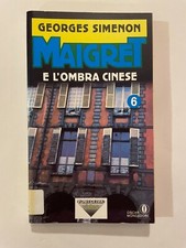 SIMENON Maigret e l'ombra cinese Oscar Gialli Mondadori 1989 libro romanzo book