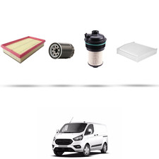 HOFFCAR Kit tagliando - 4 filtri compatibile con Ford Transit Custom 2.0 Ecoblue