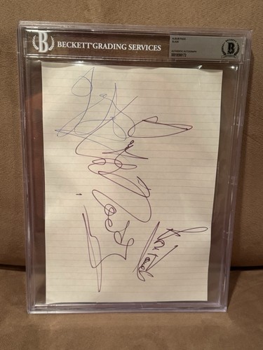 Pagina album autografata