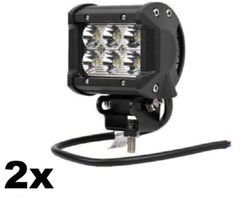 2pcs 12v 24v - 12v, 18w