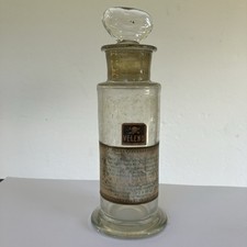 Antico Contenitore In Vetro Da