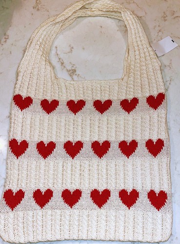 Borsa tote maglia cuore - borsa,