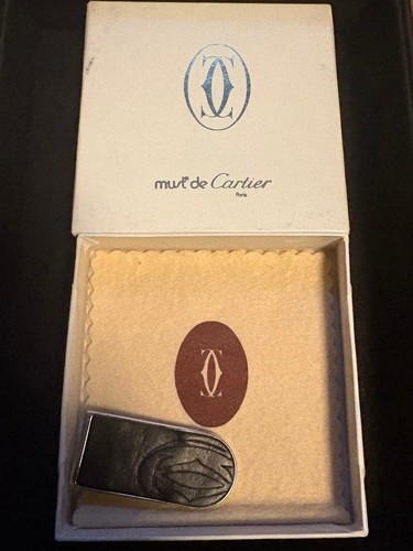 Fermasoldi cartier pelle nero - cartier,