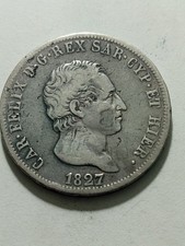 5 LIRE 1827 - GENOVA - ITALIA