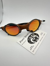 NUOVI occhiali da sole Tyler Durden Fight Club lenti rosse Brad Pitt Oliver Peoples 523