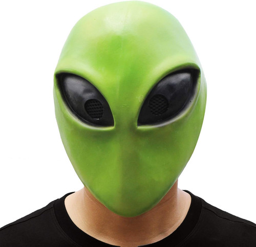 Maschera testa aliena verde