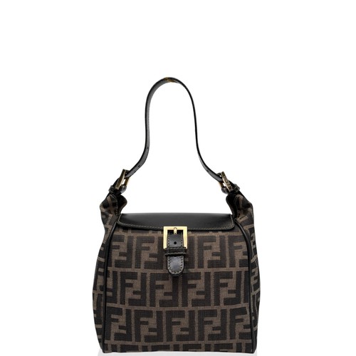 Fendi handbag brown black - brown,