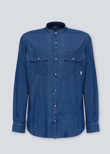 Camicia jeans denim collo - denim,