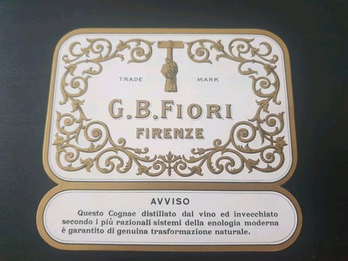Etichetta liquore cognac b - etichetta,