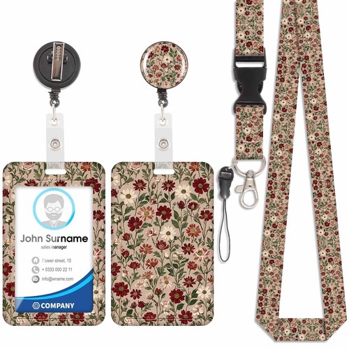 Porta badge con cordino - badge, da